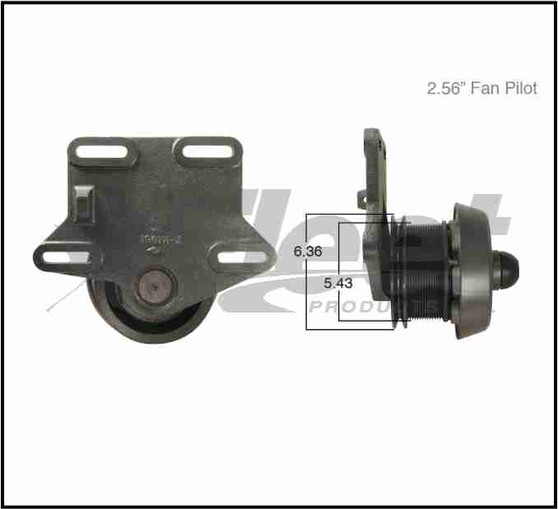 108380X FD-L Fan Clutch with 2.56" pilot, 5.43" pulley diameter, 6.36" mounting distance, pneumatic spring-engaged