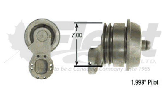 288880X FD-1 reman fan clutch, 7" pulley, 2" pilot, spring-engaged fitment for Mack, Sterling, Freightliner
