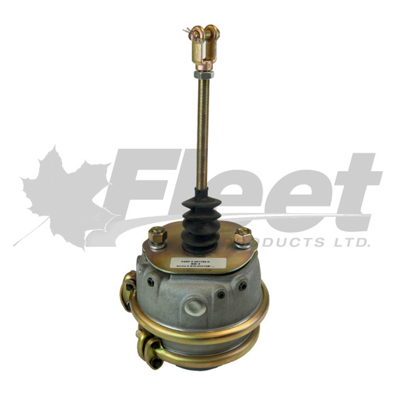 287186-G DD-3 Brake Actuator Long Rod RH Type 30 for MCI Coach, dual diaphragm with mechanical lock
