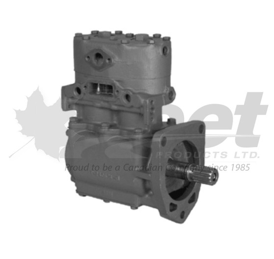 277730X TF-500 CAT Pulley Drive Compressor for heavy trucks, water cooled, flange discharge, 22 tooth spline