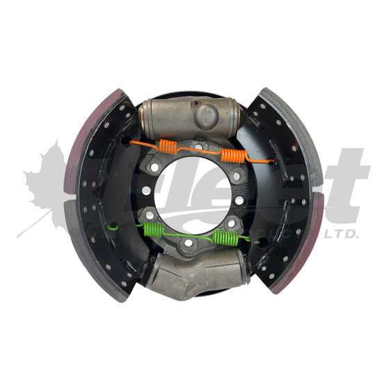 Lucas Girling LH backing plate assembly 202272X with RC-01 valve, 7” shoes, hydraulic drum brake, Ford truck fitment