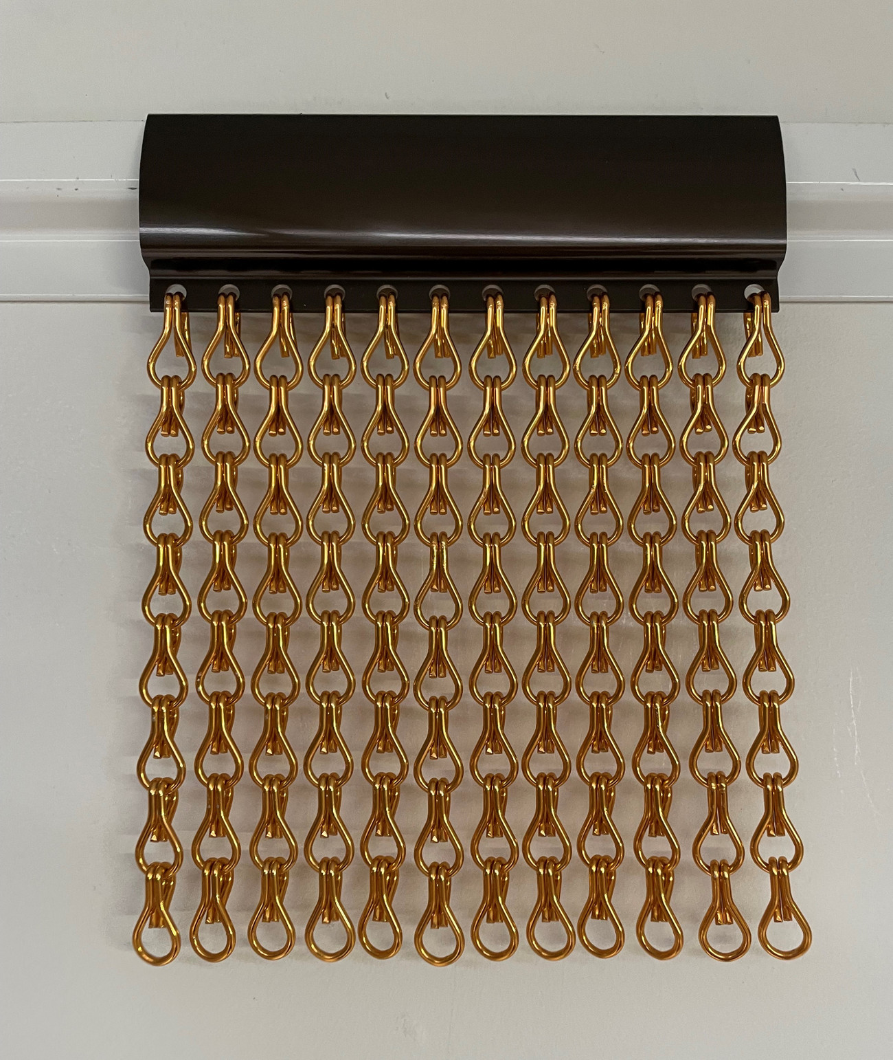 Orange Gold (Premium) - Supplied on Brown Hanging Rail - Suitable for Windows & Doors - Supplied in both sizes. Can be hung with screws or brackets.