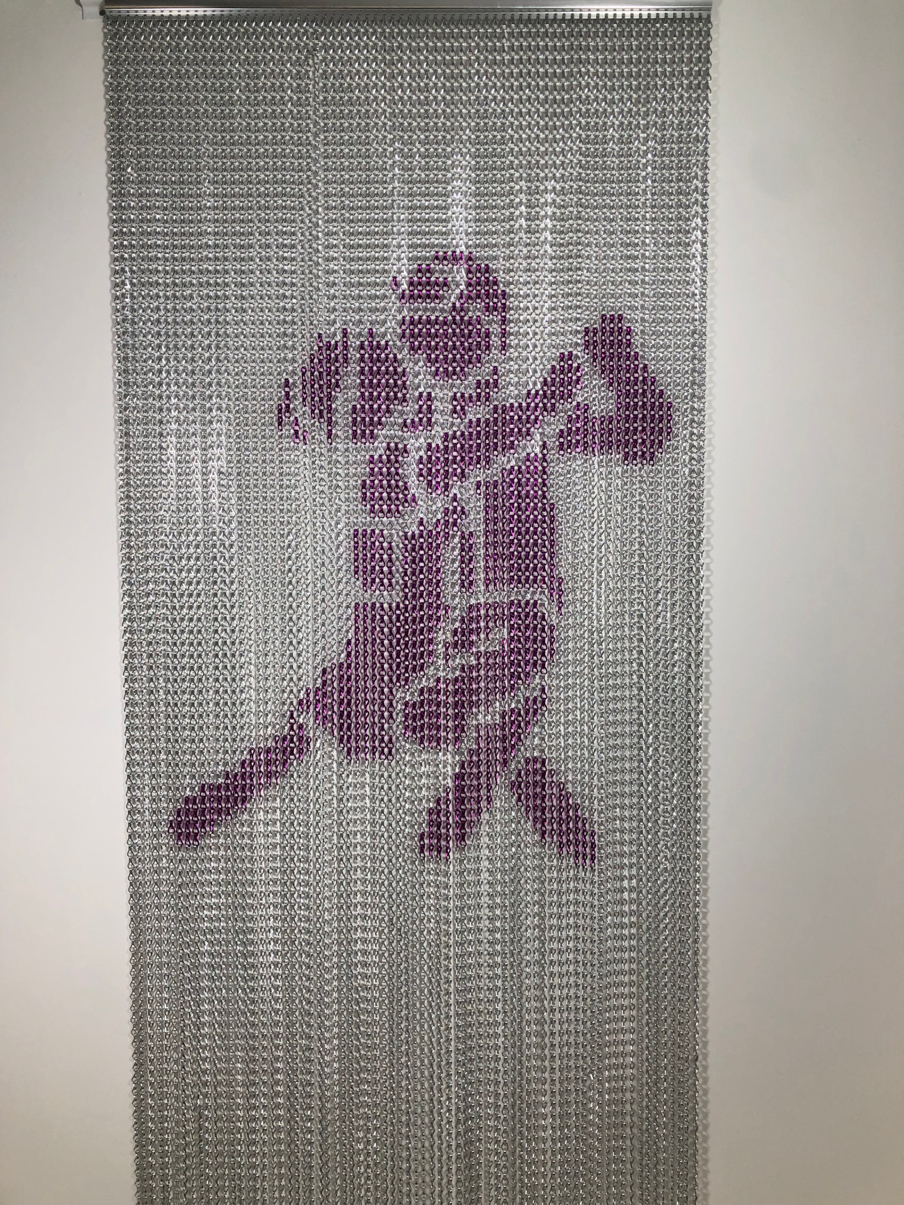 Tango screen for a dance studio. Made with Silver background and Premium purple for the dance partners