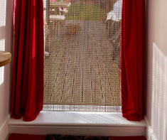 Upgrade your pest control solutions with our chain screens, designed to keep flies and insects at bay. Perfect for both residential and commercial use, this high-quality fly screen ensures a pest-free environment while allowing fresh air to flow through. Crafted with durable materials and available in a variety of colors, our chain screens offer both functionality and aesthetic appeal. Order your custom chain screen today and experience the ultimate in pest control. This chain screen was order by out customer who wanted to keep her doors opening to allow fresh air while gardening. Bronze chain complements her decor and allows her to enjoy pest free living in her kitchen and sitting room. Made to measure and dispatched within 1-2 days, our screens will prevent flies, bugs, insects, bees, wasps and even birds from entering your property. Upgrade your pest control solutions with our chain screens, designed to keep flies and insects at bay. Perfect for both residential and commercial use, this high-quality fly screen ensures a pest-free environment while allowing fresh air to flow through. Crafted with durable materials and available in a variety of colors, our chain screens offer both functionality and aesthetic appeal. Order your custom chain screen today and experience the ultimate in pest control. This chain screen was order by out customer who wanted to keep her doors opening to allow fresh air while gardening. Bronze chain complements her decor and allows her to enjoy pest free living in her kitchen and sitting room. Made to measure and dispatched within 1-2 days, our screens will prevent flies, bugs, insects, bees, wasps and even birds from entering your property.