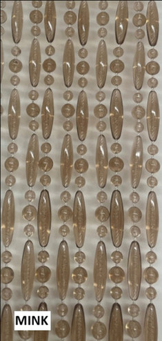 Barcelona Bead - Can be made in various designs to suit your needs. This pattern is alternative beads and provides pest control against insects, bees, wasps, flies and bugs from entering your home or business. It can be installed with hooks or bead brackets that can be purchased separately.