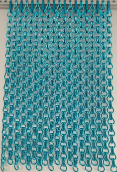 Turquoise Close Knit - Exclusive suppliers of this colour in the UK. 22% more protection from bugs, insects and flies than the standard chain fly screens.