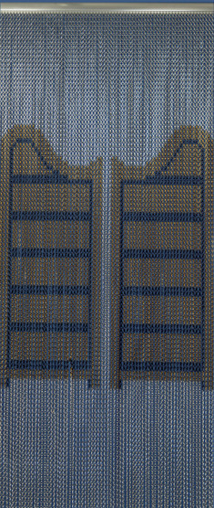 Swing Door Patterned Chain Screen. A unique design that is a great screen for locations such as pubs, bars or restaurants. The screen is made from the same high quality commercial grade aluminium with a mix of standard and premium colours to make up this pattern. Used for pest control this would be suitable for areas such as commercial kitchens that have open doors to allow air to flow into but this screen will keep the pests out. Swing Door Patterned Chain Screen. A unique design that is a great screen for locations such as pubs, bars or restaurants. The screen is made from the same high quality commercial grade aluminium with a mix of standard and premium colours to make up this pattern. Used for pest control this would be suitable for areas such as commercial kitchens that have open doors to allow air to flow into but this screen will keep the pests out.