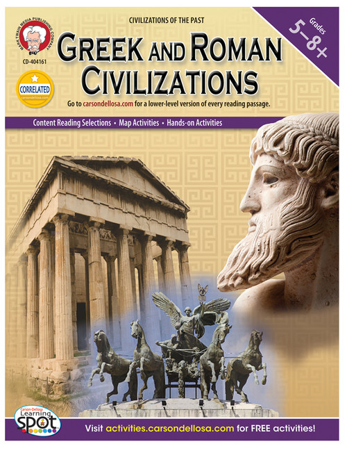 Greek and Roman Civilizations, Grades 5 - 8 by Heidi M.C. Dierckx, 9781580376273