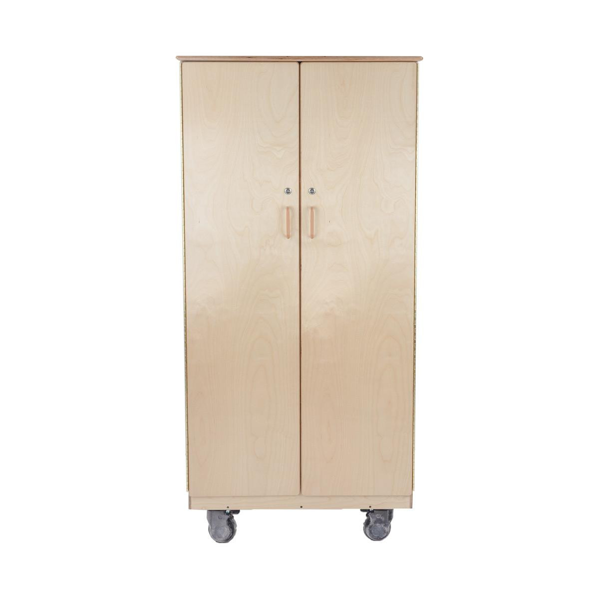 Wooden Wardrobe / Clothes Cabinet – Used WD990411 Teacher's Locking Wardrobe Cabinet - WoodDesigns