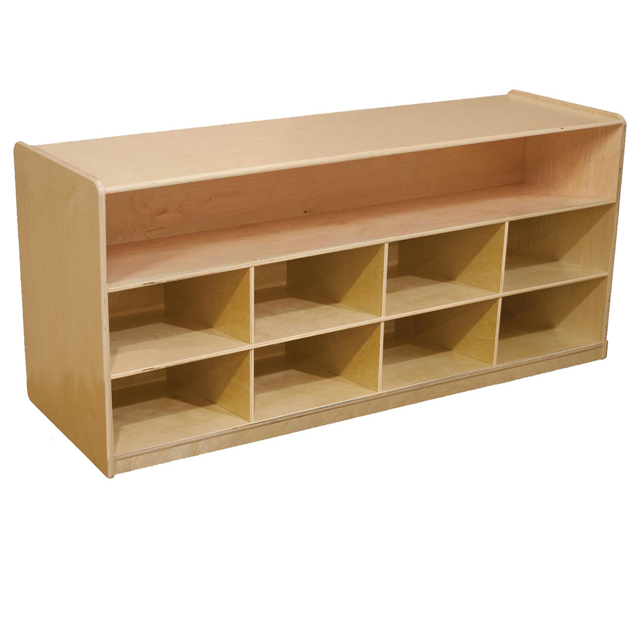https://cdn11.bigcommerce.com/s-kd3y7/images/stencil/1280x1280/products/1139/55710/wood-designs-wd99609ct-low-storage-unit-with-8-translucent-trays__60764.1646324193.jpg?c=2