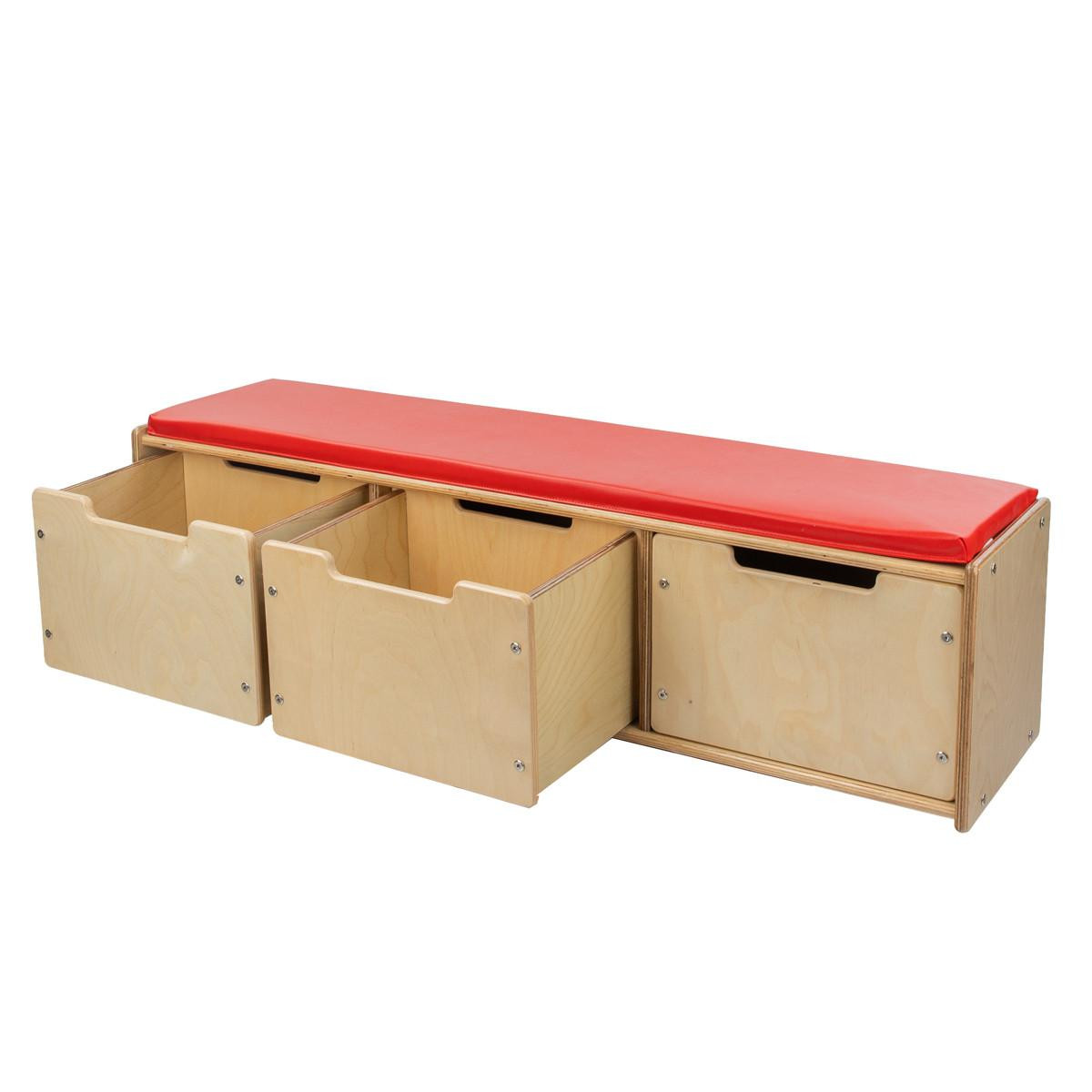 C990651 Reading Bench with Drawers - RTA - WoodDesigns