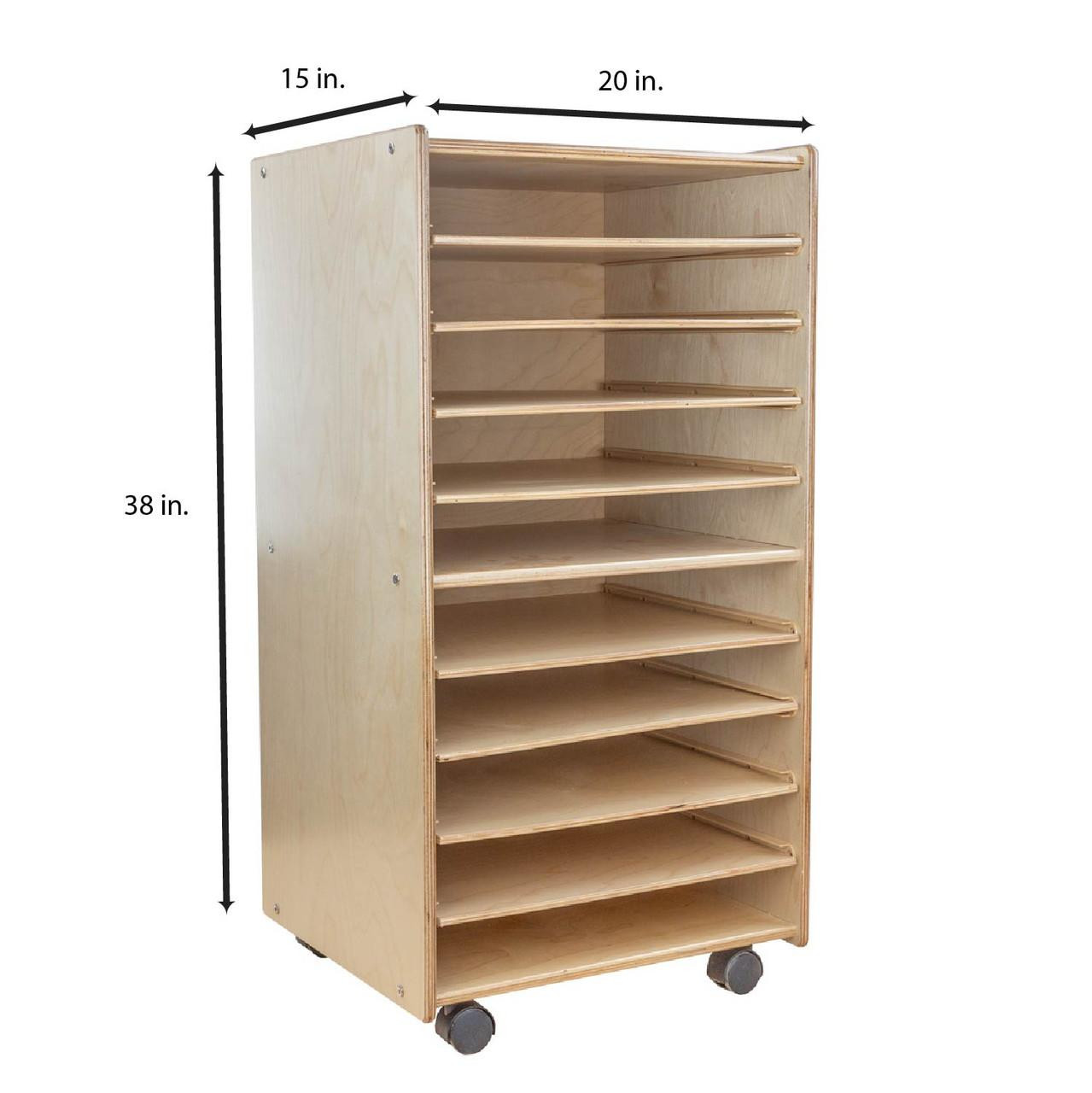 C990652 Paper and Puzzle Storage Center - RTA - WoodDesigns