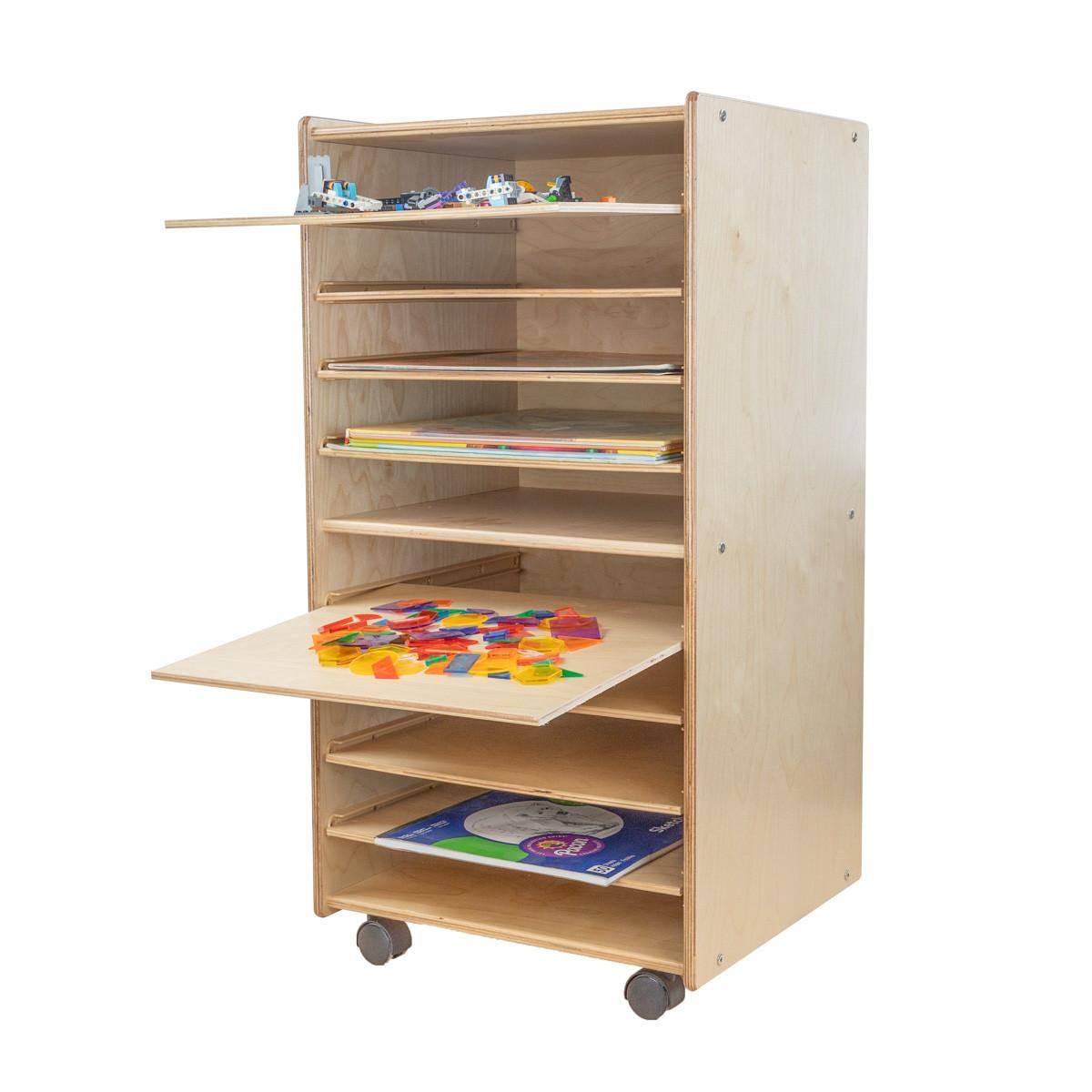C990652 Paper and Puzzle Storage Center - RTA - WoodDesigns