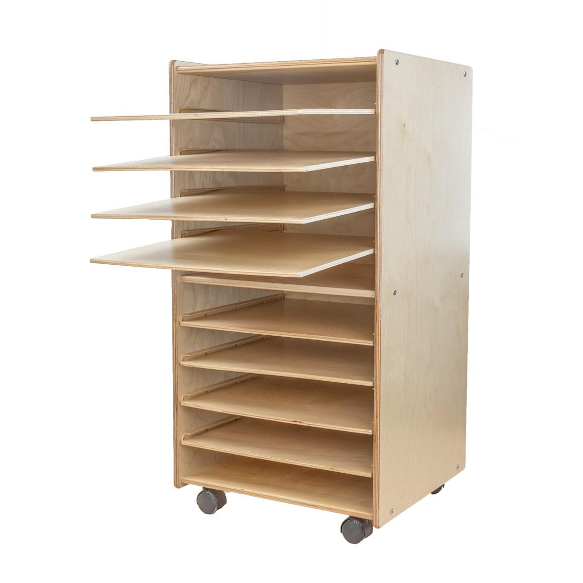 C990652 Paper and Puzzle Storage Center - RTA - WoodDesigns