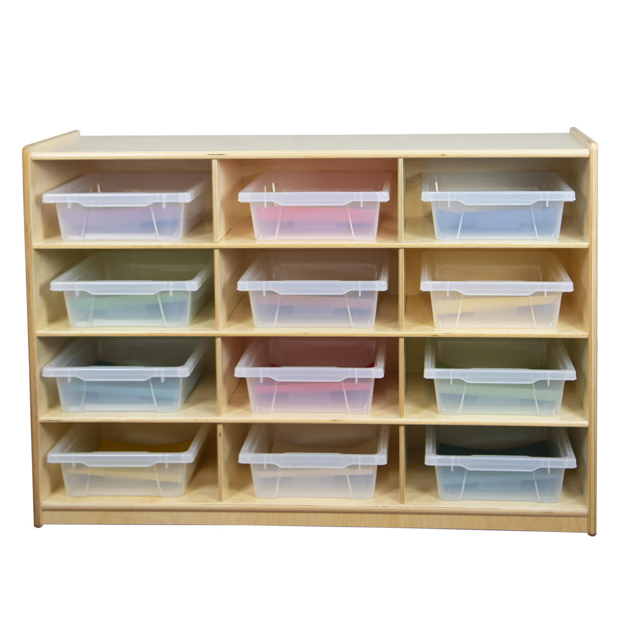 WD990315CT Cubby Shelves with Translucent Trays - WoodDesigns