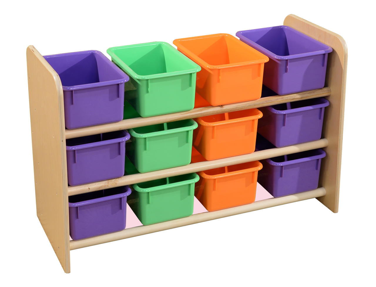 WD 13803AP See-All Storage w/12 Bins - Assorted Pastel