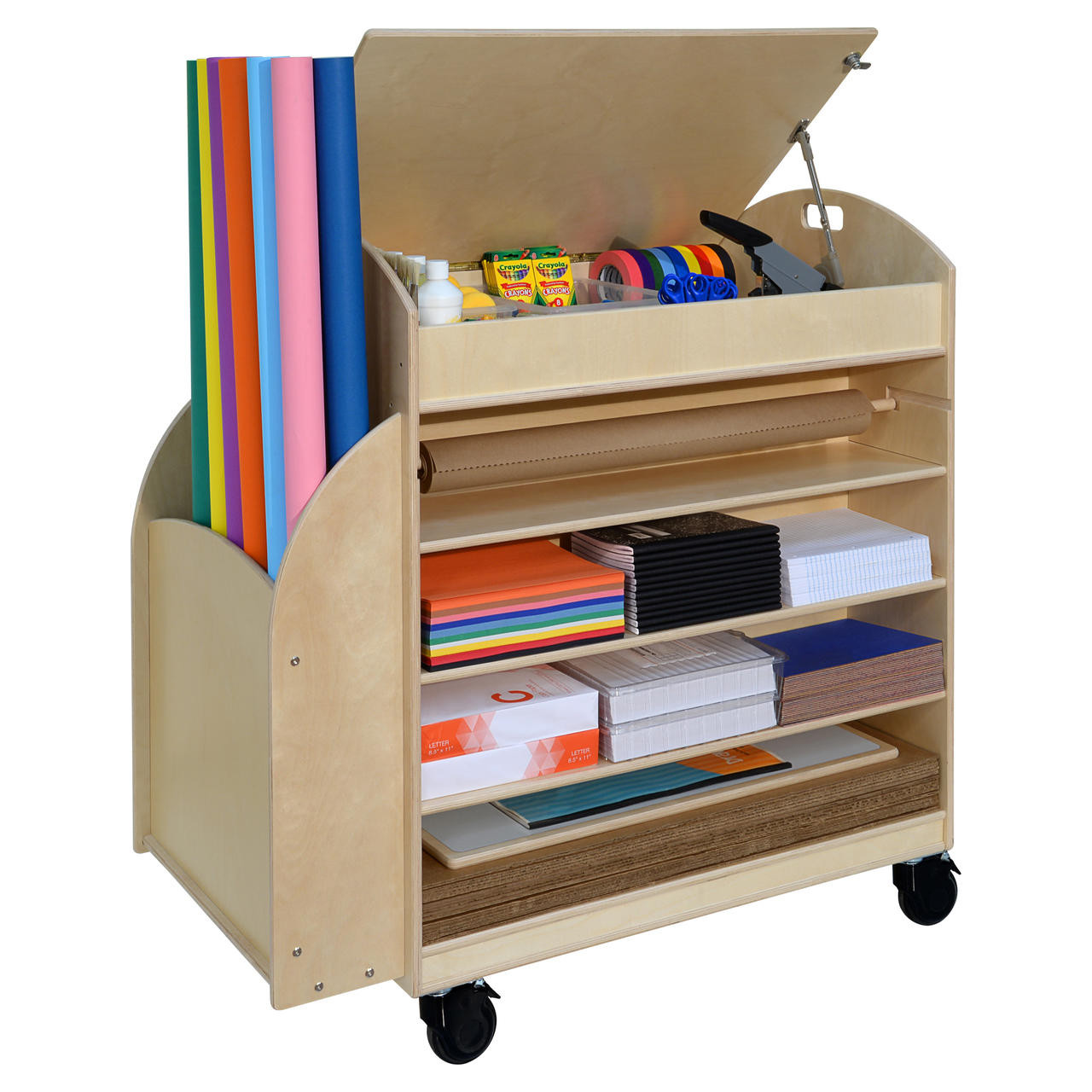 WD990685BN Trolley Art Cart - WoodDesigns