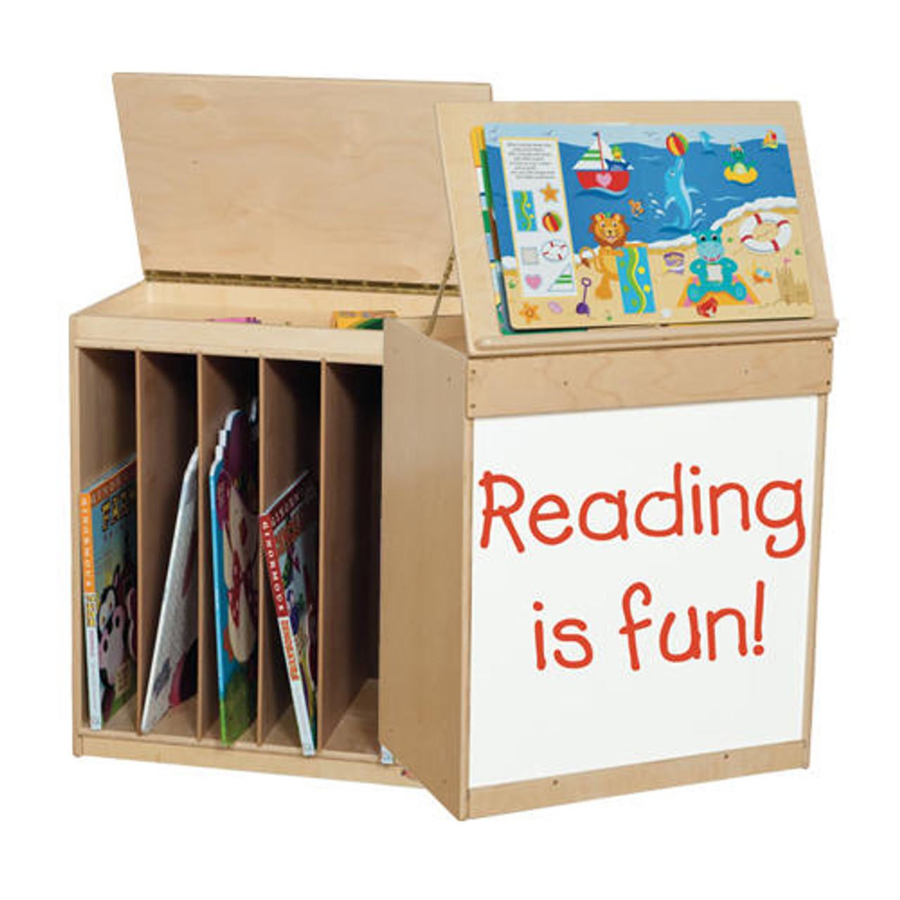 WD24100 Big Book Display with Markerboard - WoodDesigns