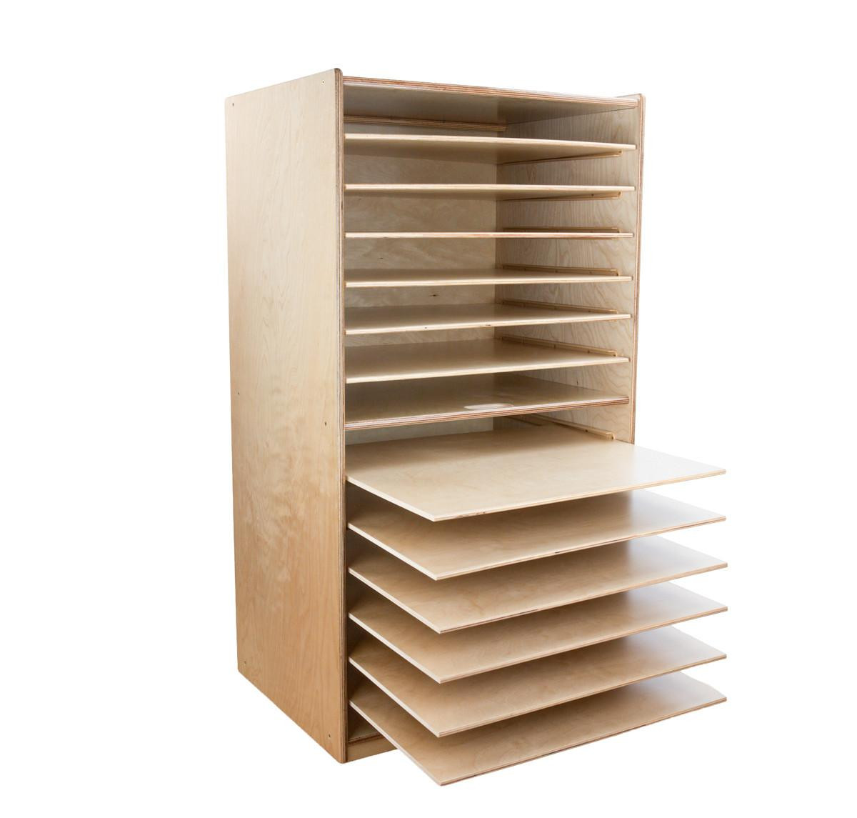 WD33500 Puzzle and Paper Storage Center - WoodDesigns