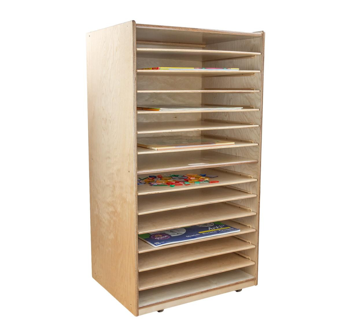 WD33500 Puzzle and Paper Storage Center - WoodDesigns