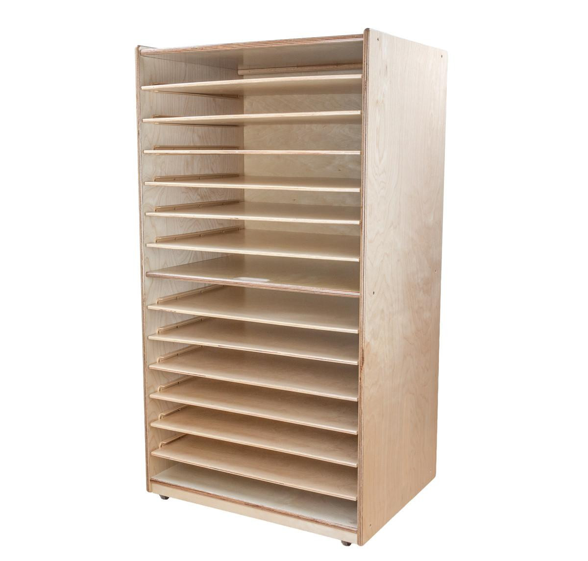 WD33500 Puzzle and Paper Storage Center - WoodDesigns