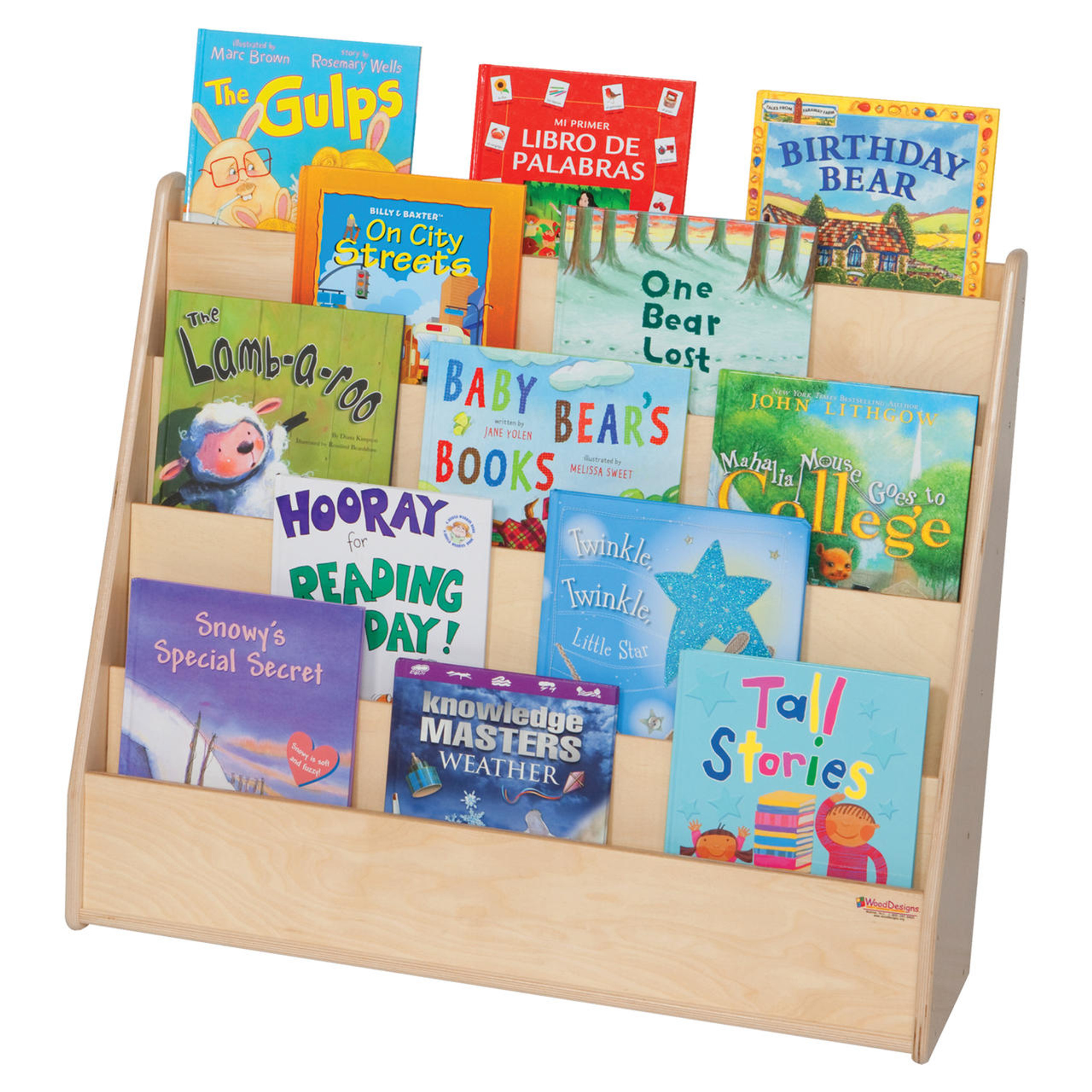 WD34348 XWide Book Display Stand WoodDesigns