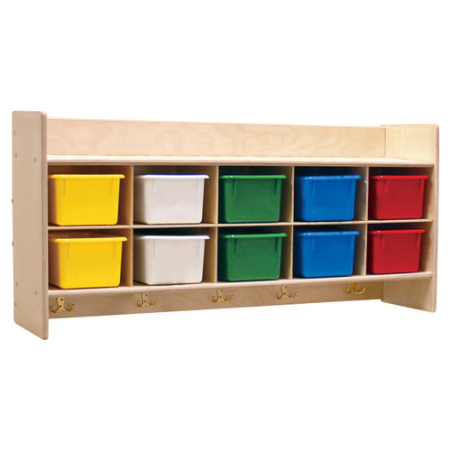 Contender C51403 Wall Hanging Cubby Storage w/10 Assorted Trays