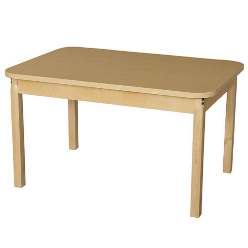 Wood Designs HPL304420 30 x 44 Rectangle High Pressure Laminate Table with Hardwood Legs- 20