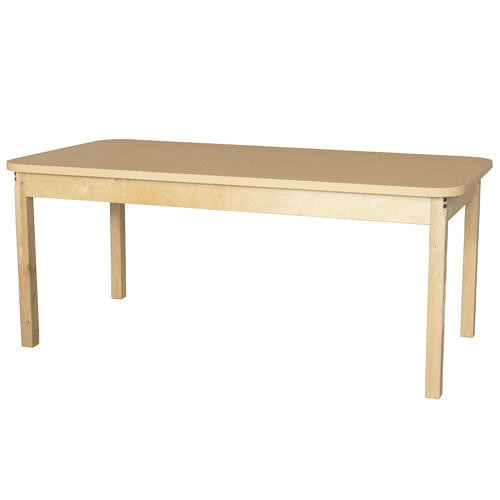 Wood Designs HPL306018 30 x 60 Rectangle High Pressure Laminate Table with Hardwood Legs- 18