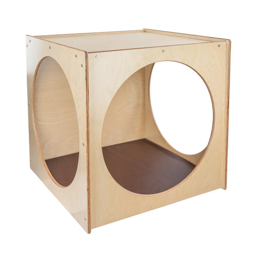Contender C29029BNF Giant Crawl Thru Play Cube (Imagination Cube), Assembled w/Brown Cushion 