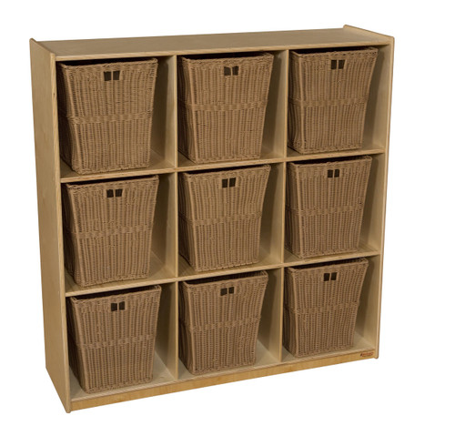 Wood Designs WD50900-720 9 Cubby Storage with Large Baskets