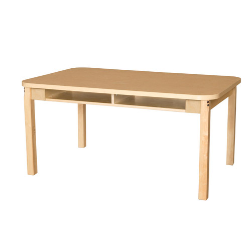 Wood Designs HPL3648DSK24 Four Seat Student Desk with 24 Hardwood Legs