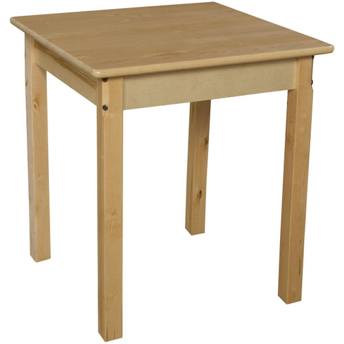 Wood Designs WD82426 24 Square Hardwood Table with 26 Legs