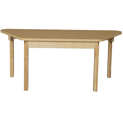 Wood Designs HPL3060TRPZ26 30 x 60 Trapezoidal High Pressure Laminate Table with Hardwood Legs- 26