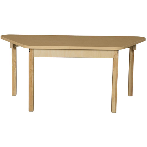 Wood Designs HPL3060TRPZ29 30 x 60 Trapezoidal High Pressure Laminate Table with Hardwood Legs- 29