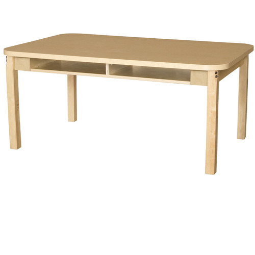 Wood Designs HPL3648DSK16 Four Seat Student Desk with 16 Hardwood Legs