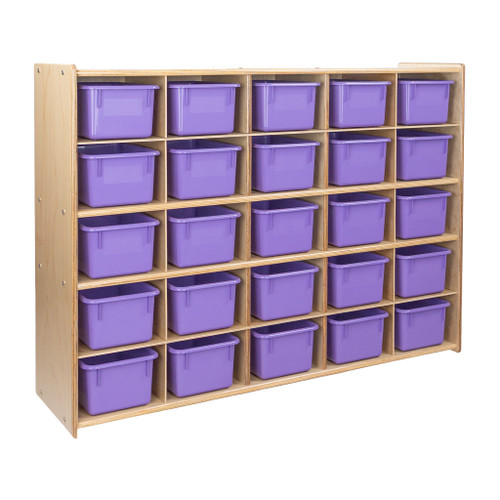 Contender C16009FPP 25 Tray Storage w/Purple Trays, Assembled