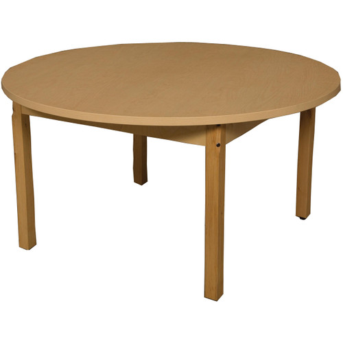 HPL42RND26 42 Round High Pressure Laminate Table with Hardwood Legs- 26