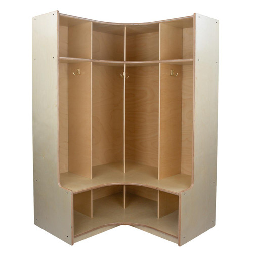 Four Section Round Corner Seat Locker