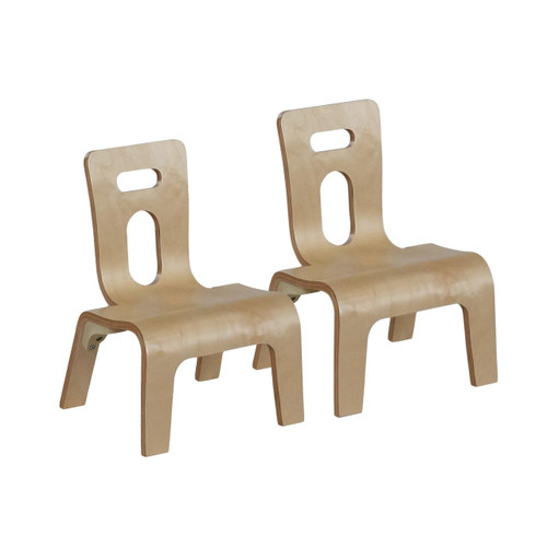 Wood Designs Maple Heritage Bentwood 8" Chair, Set of 2