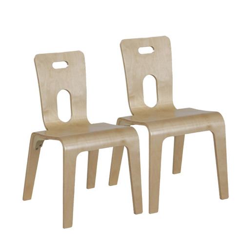 Wood Designs Maple Heritage Bentwood 16" Chair, Set of 2
