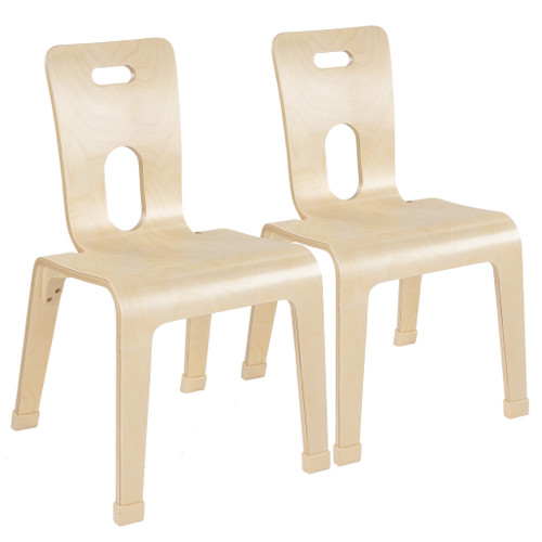 Wood Designs Maple Heritage Bentwood 16" Chair, Set of 2