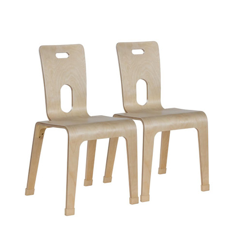 Wood Designs Maple Heritage Bentwood 18" Chair, Set of 2