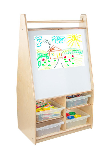 Wood Designs WD95411 Magnetic Art Center with (4) Translucent Trays 