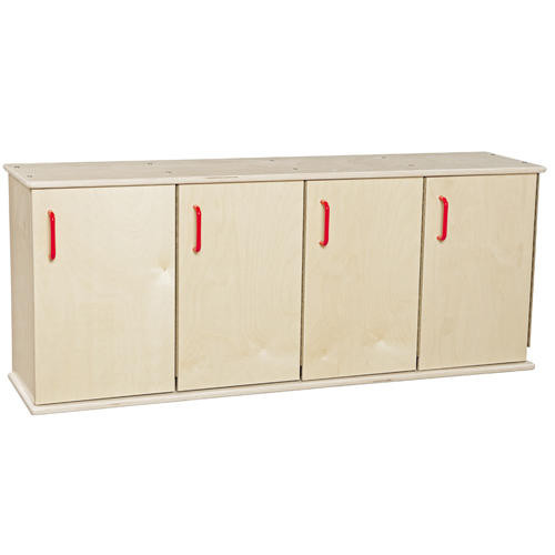 Contender C46300F Four-Section Stackable Lockers w/Doors Assembled