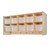 Contender C51401 Wall Hanging Cubby Storage w/10 Translucent Trays