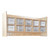 Contender C51401 Wall Hanging Cubby Storage w/10 Translucent Trays