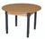 Wood Designs HPL48RNDA1829 Round High Pressure Laminate Table with Adjustable Legs 18-29