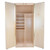 Tip-Me-Not WD990541 Three Adjustable Shelf Wardrobe Unit- 84"H