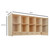 Wood Designs WD990728 10 Cubby Wall Hanging Unit 